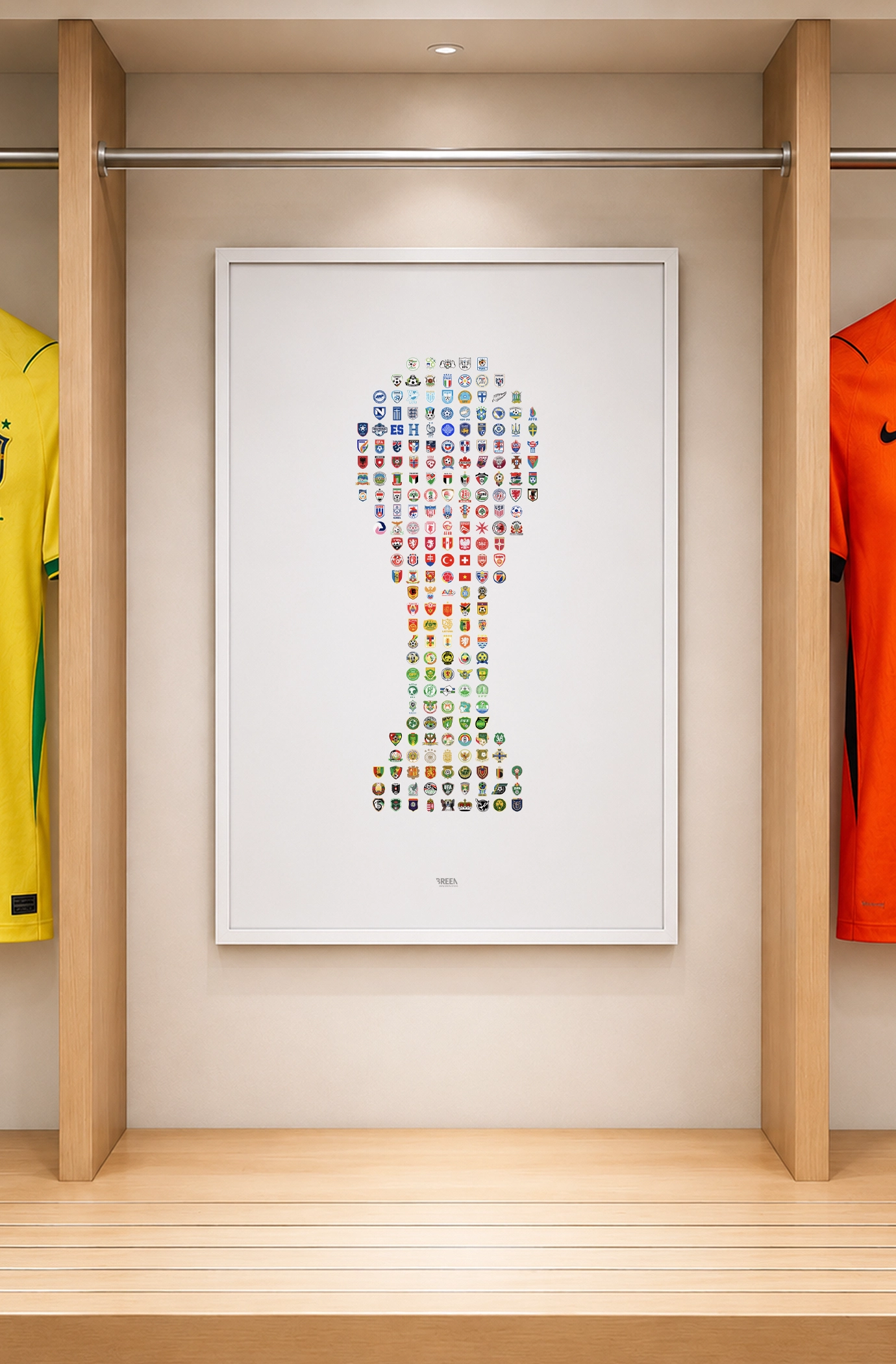 World Cup poster displayed on a wall